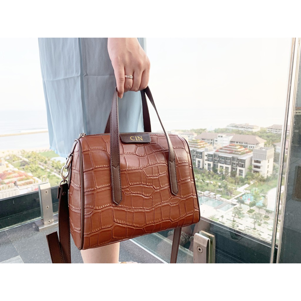 Becca Croco Handbag + Slingbag by Nonataliashop