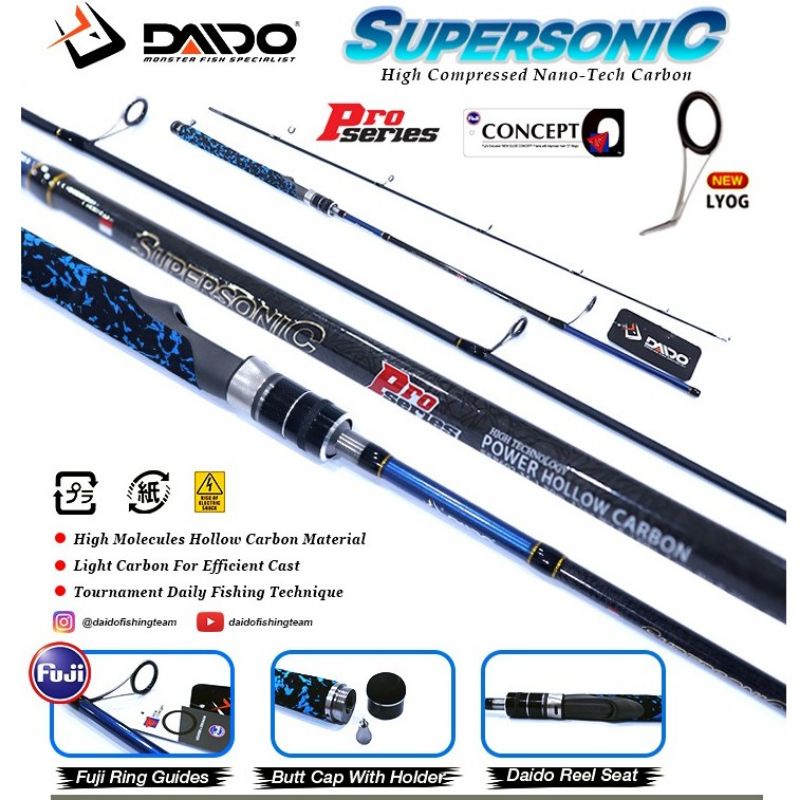 JORAN DAIDO SUPERSONIC PRO SERIES CARBON 180CM RING FUJI 08-17 & 10-20 Lbs