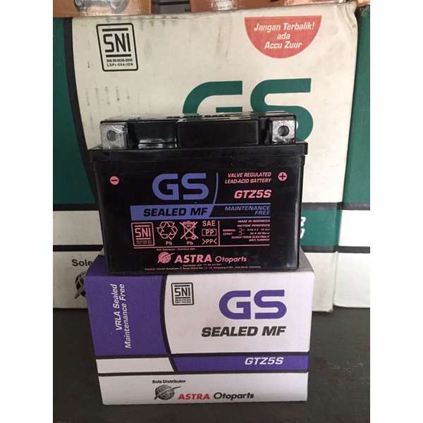 Aki Motor Honda Beat Gtz5s GS