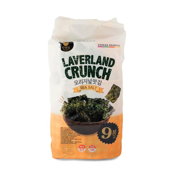

Manjun LAVERLAND CRUNCH Sea Salt Flavor Seaweed 40gr