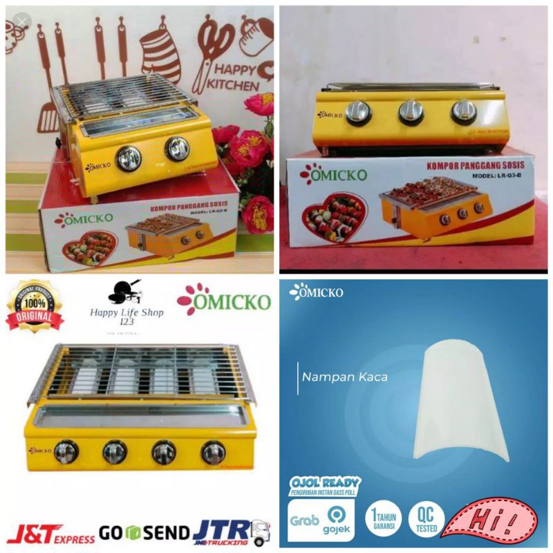 Panggangan Sosis 2,3&4Tungku OMICKO Panggangan Sosis Barbeque