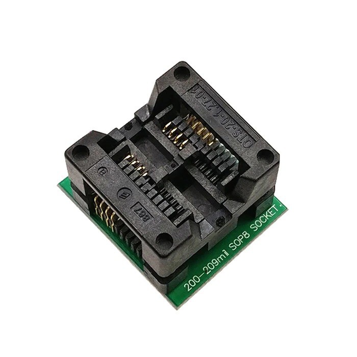 Soket SOIC8 SOP8 to DIP8 Programmer Adapter Socket Flash Bios IC Test