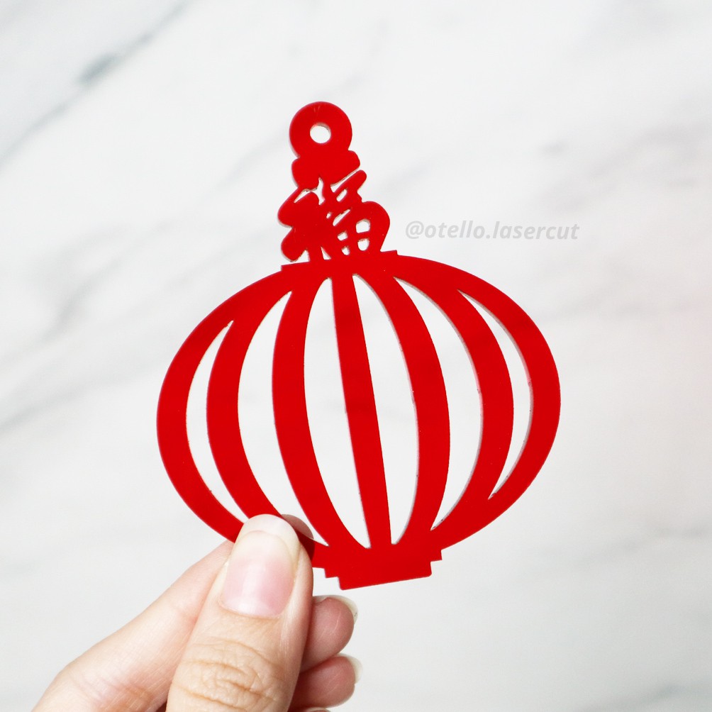 Hang Tag Imlek Ornament Sincia HangTag Dekorasi Hampers Tag Oriental Chinese New Year Hiasan Fu