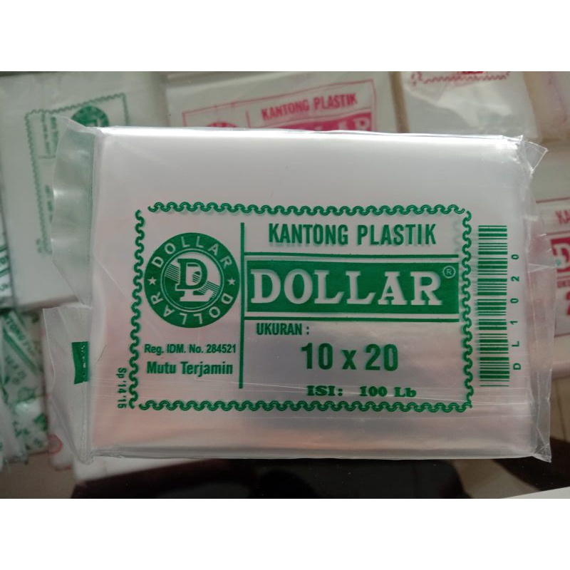plastik dollar 10x20 8x17