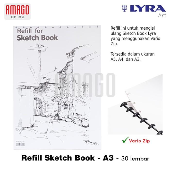 

Lora | Lyra Refill Sketch Book A3 W/ 30 Pages - 9211290
