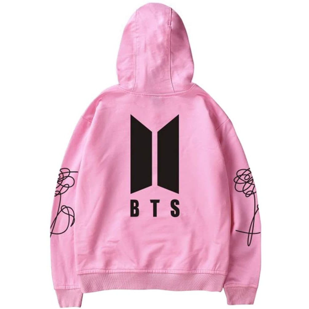 bts sweatshirt pink