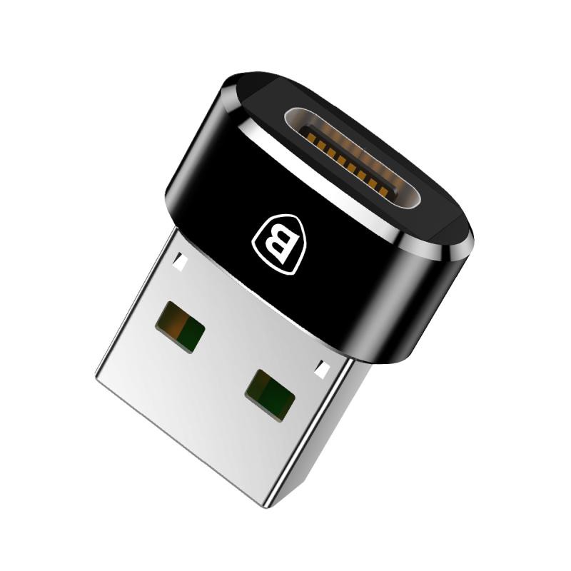 BASEUS ORIGINAL USB OTG Adaptor USB Female to TYPE C Male Adapter Converter Connector Konektor Tipe