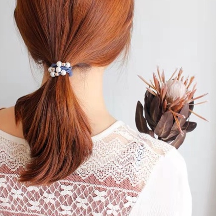 (Hello Girl)F121 Ikat Rambut Wanita Mutiara Kecil