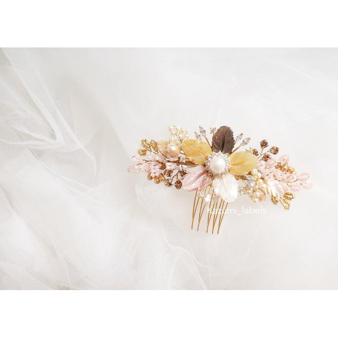 

Hairpiece Handmade by Kazumi Labels tema : peach pastel