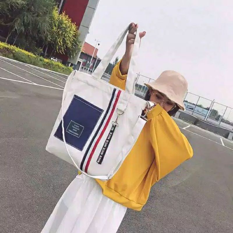 Tote Bag Wanita Simple Stylist Style SB LOVA PREMIUM BAYAR DITEMPAT