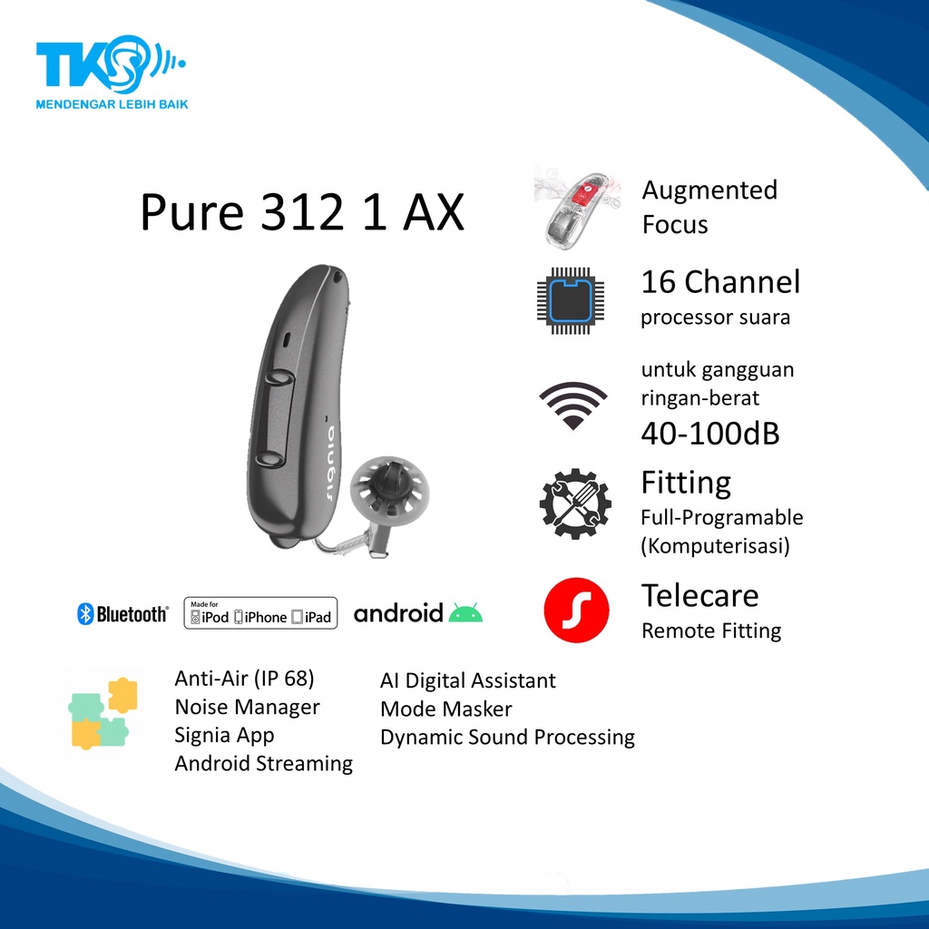 Alat Bantu Dengar Signia Pure 312 AX