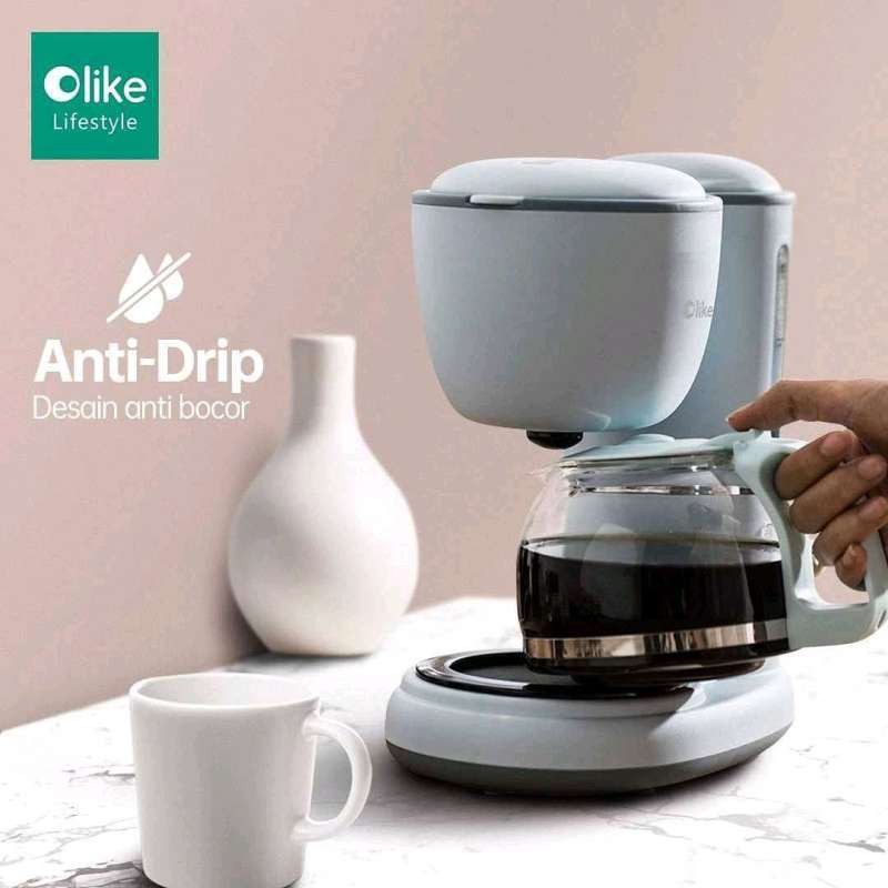 OLIKE Coffe Maker / Mesin Pembuat Kopi &amp; Teh Elektrik Instan - Garansi Resmi