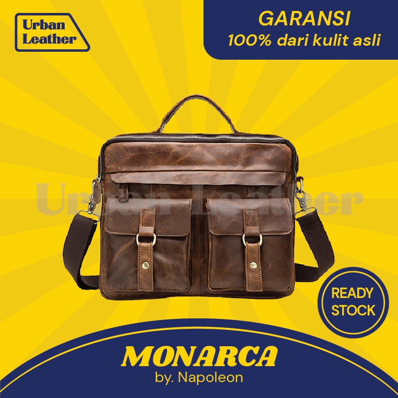 Tas Selempang Kerja Kulit Pria - MONARCA by NAPOLEON