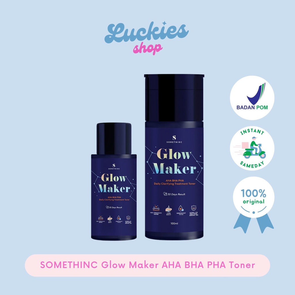 SOMETHINC GLOW MAKER AHA BHA PHA Clarifying Treatment SUPPLE POWER Hyaluronic9+ Onsen Essence Toner