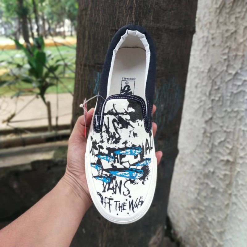 Vans Slip On x Ralph Steadman &quot;Blue Tuna&quot;