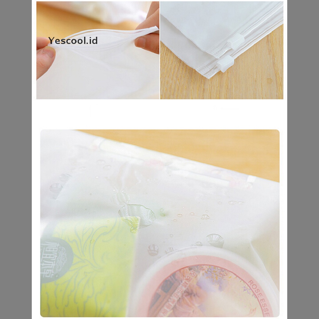 【Yescool】 1PCS Waterproof Zipper Underwear Sock Storage Bag Travel Trips Luggage Organiser  .