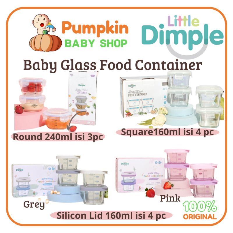 Little Dimple Baby Food Container / Wadah Mpasi