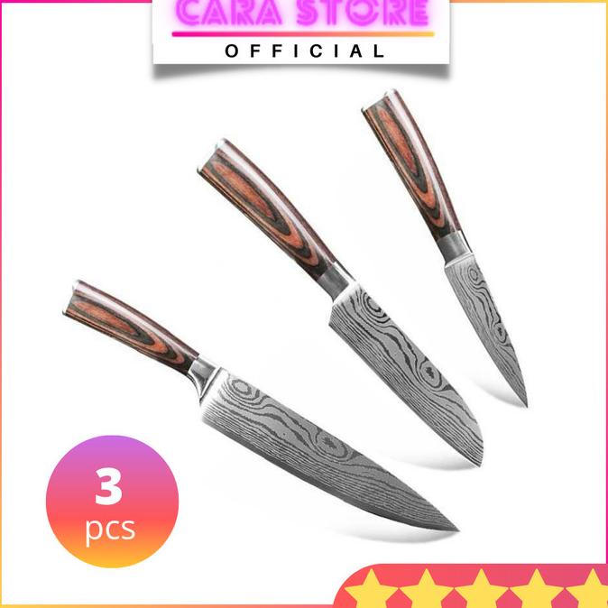 

Pisau Dapur Set Stainless Premium Lengkap Isi 3Pcs Deme84Tocv