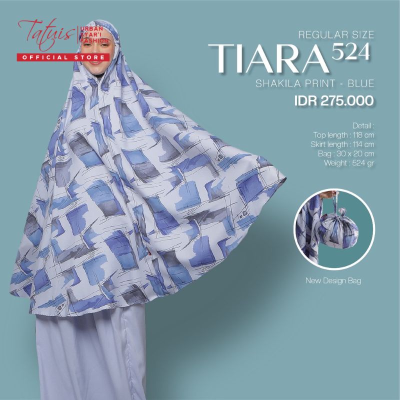 MUKENA TATUIS TIARA 524 SERIES DEWASA REGULER SHAKILA PRINT