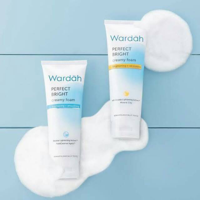 Sabun wajah Wardah Perfect Bright creamy foam ukuran 100ml | Shopee