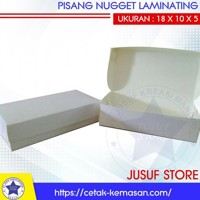 

READY COD Box polos pisang nugget laminating EKSLUSIF