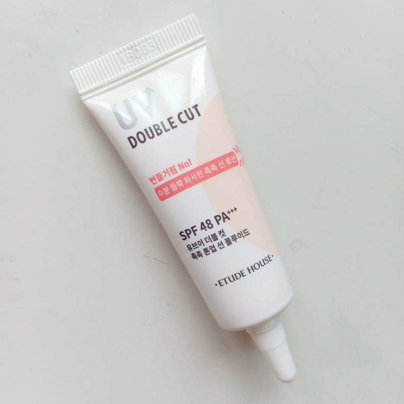 Etude House UV Double Cut Moisture Tone Up Sun Fluid SPF 48 PA+++ 15ML minimi kit