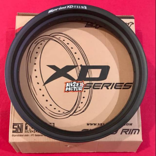 Velg Vrossi Rossi 17 × 250  hole 36 XD hitam