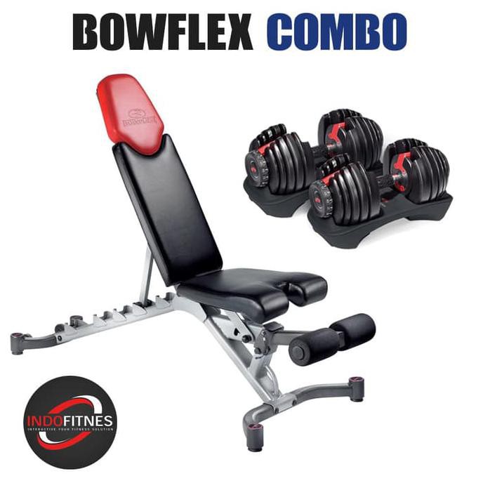 Paket COMBO Bowflex 552i Dumbell (Sepasang) + Bowflex Adjustable Bench