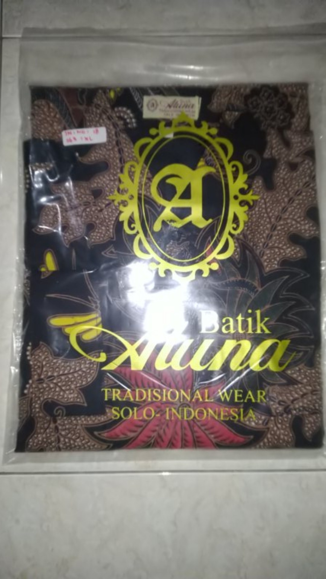 Kemeja Batik Premium Pria Lengan Panjang Full Furing Original Produsen Batik Aluna Bas 063