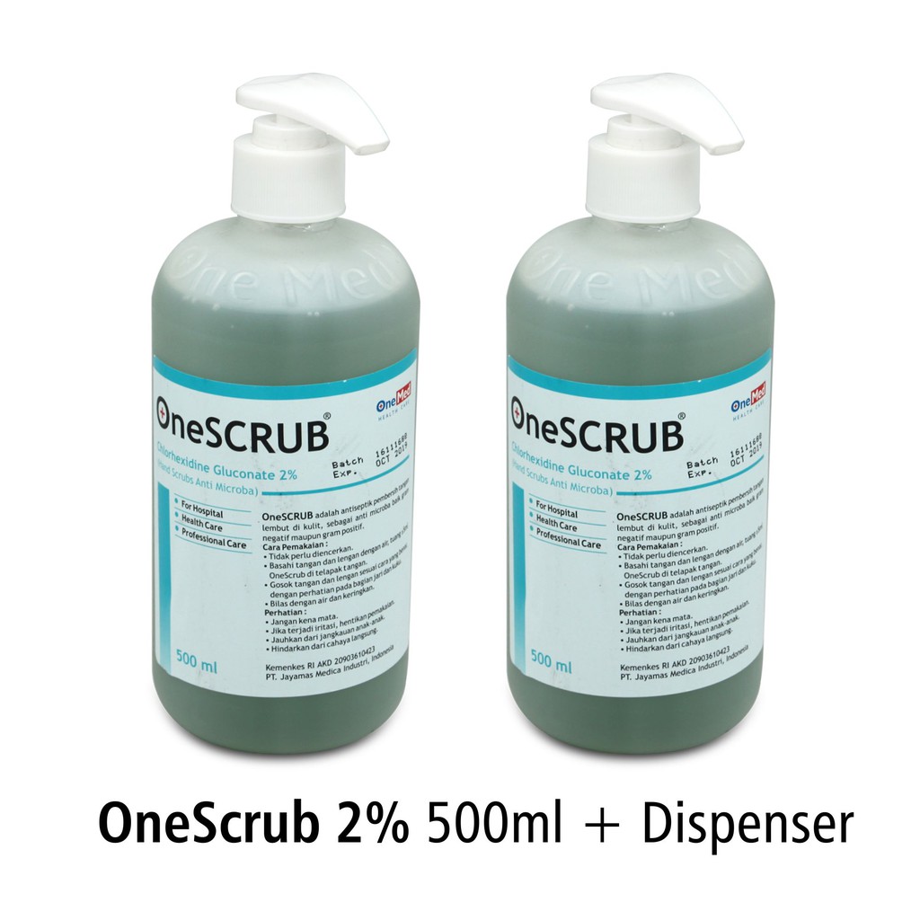 Onemed One Scrub 2% Hand Scrubs + dispenser 500ml OJ