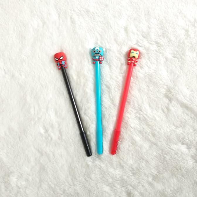 

Promo Bulan Ini Pulpen Gel Karakter Superhero Spiderman Ironman Captain America Lucu M Spesial
