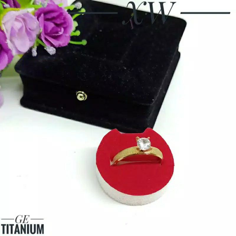 Fourfashion Cincin Titanium Pasir Mata SCC6374