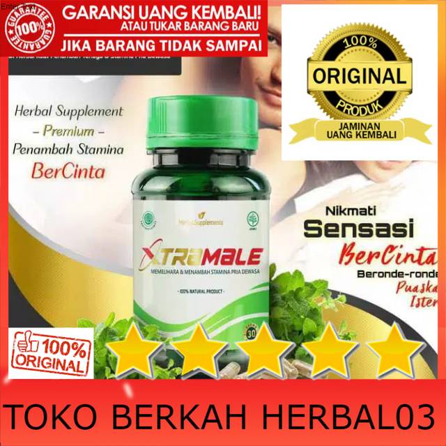 100% ASLI XTRAMALE  Xtamina Obat Herbal Penambah Stamina Pria Original
