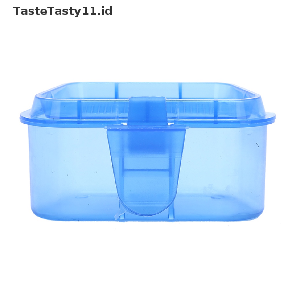 Tastetasty 1pc Wadah Penyimpanan Umpan Pancing Bahan Plastik Breathable Warna Acak