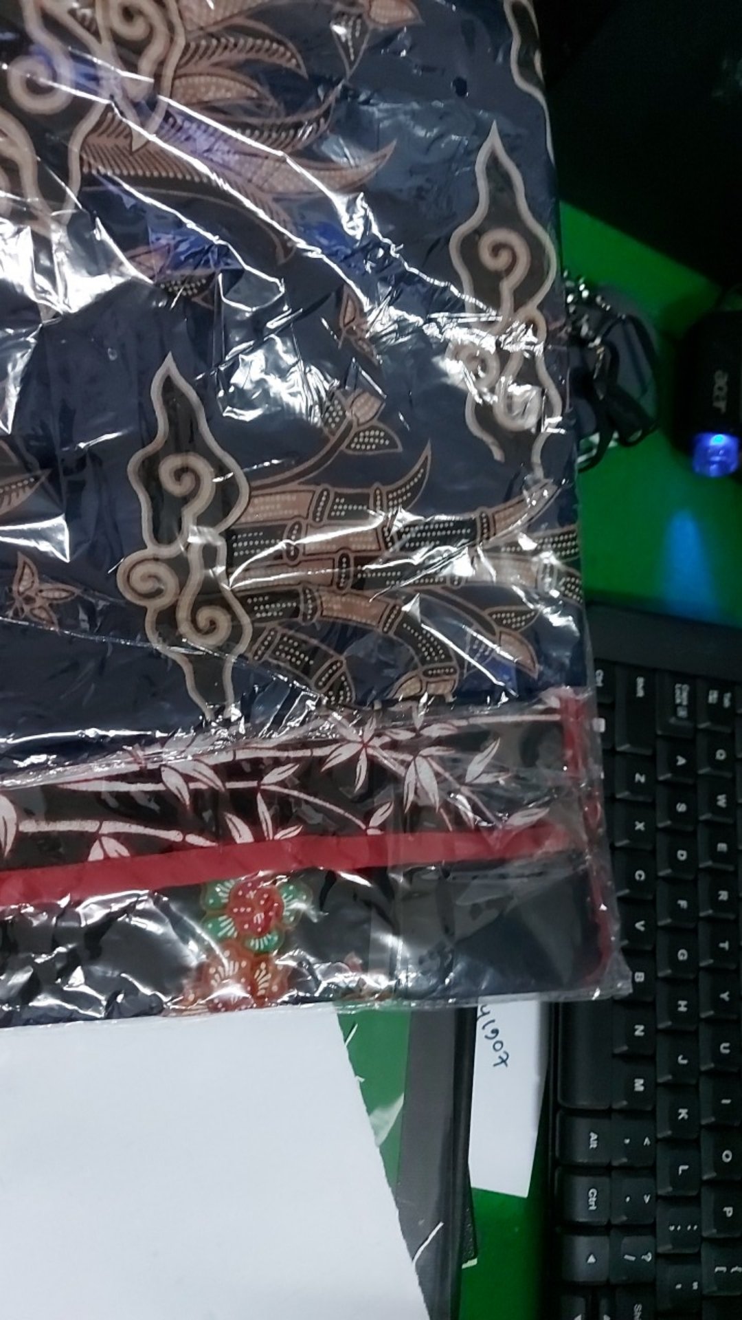 Batik Couple Kipas Sakura Modern -  Atasan Batik Wanita – Hem Batik Pria - S-m-l-xl-xxl-3l-4l-5l