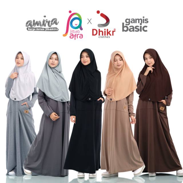 Gamis Basic Jilbab Afra X Dhikr Gamis Shukr