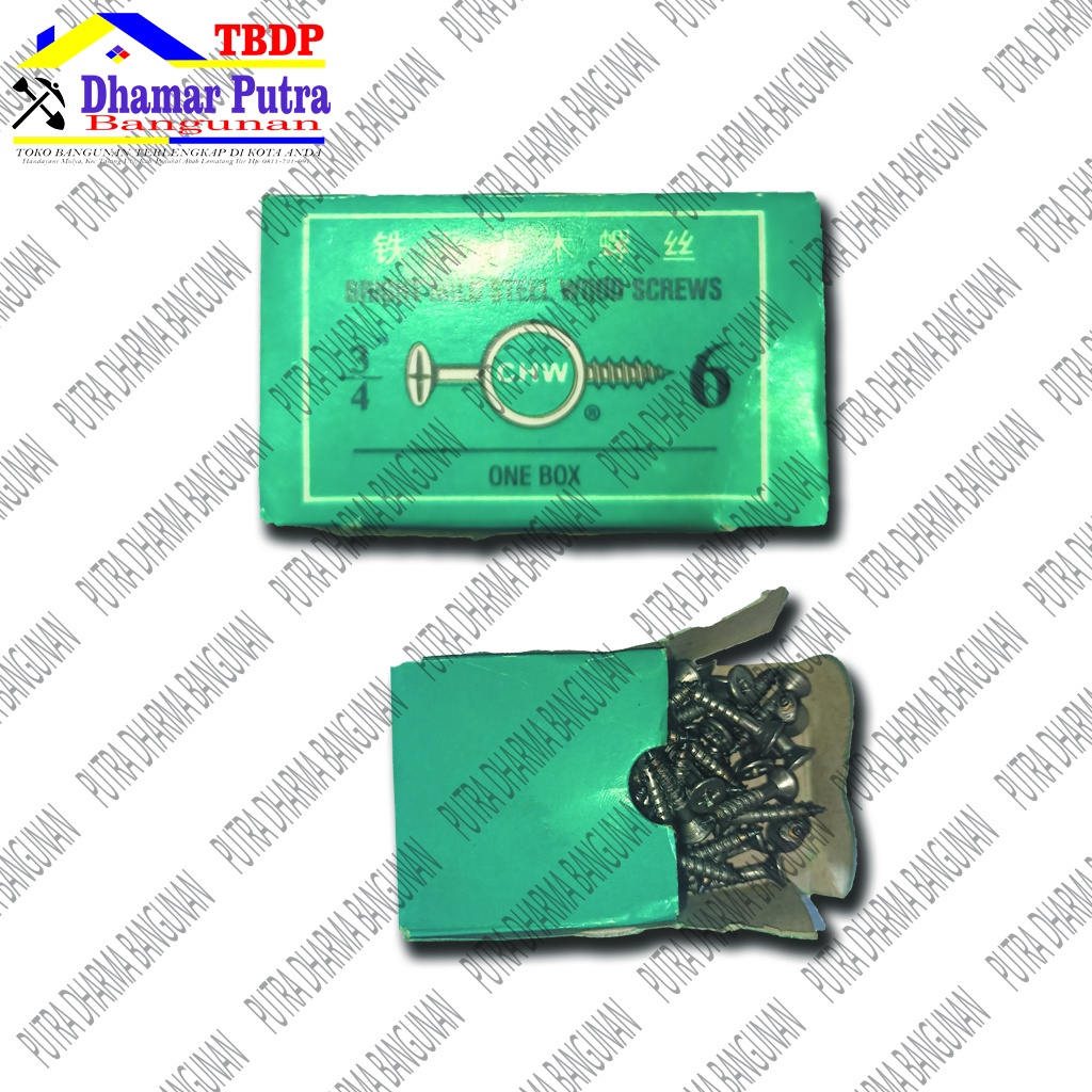 Sekrup Kayu 3/4" x 6" CHW