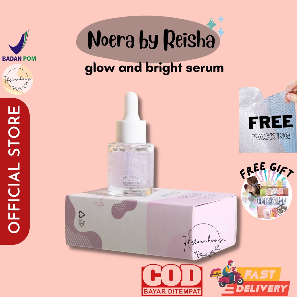 [BUY 1 GET 1 GIFT] READY Noera Bright &amp; Glow Serum | Serum Wajah Brightening Glowing Moisturizer Anti Aging