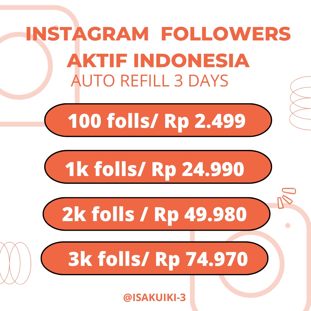 INSTAGRAM FOLLOWERS INDONESIA - AKTIF
