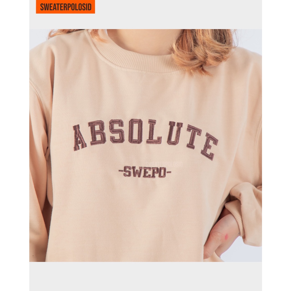 SWEATERPOLOSID Basic Sweater Absolute (Bordir) M-XXL (Pria & Wanita)-1