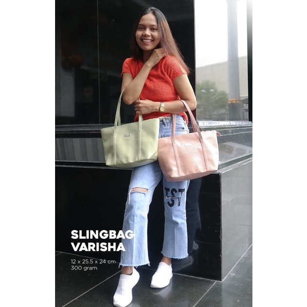 Rumah Warna Tas Selempang Wanita Varisha Bahan Vinyl
