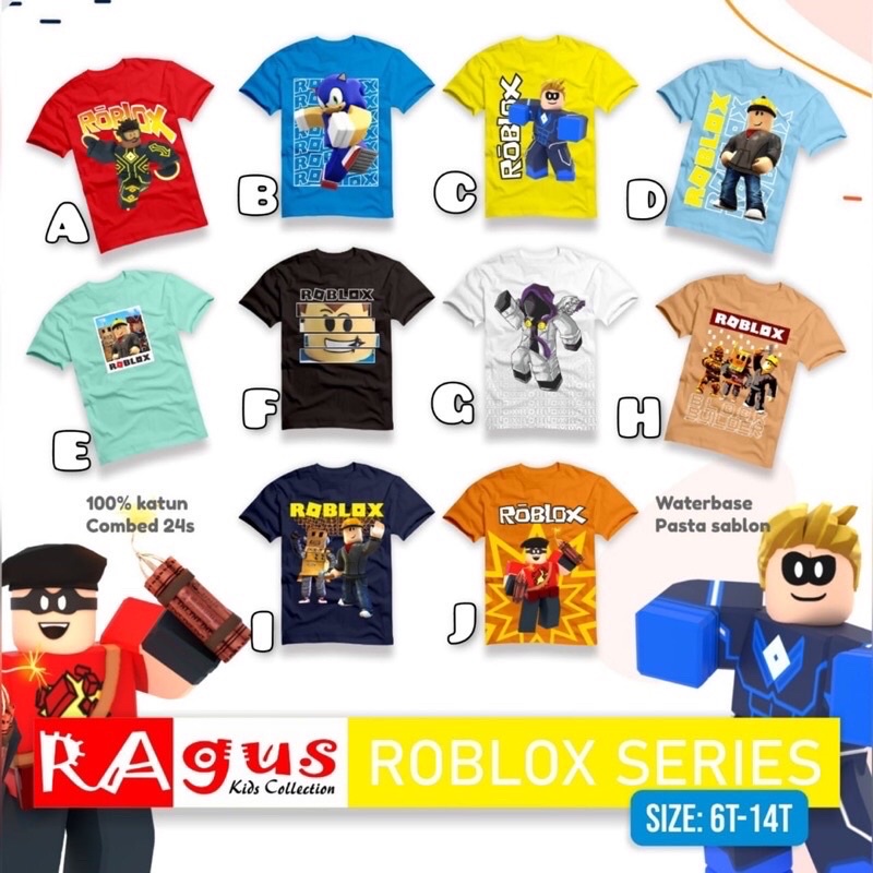 RAgus BOY TEE ROBLOX SERIES Size 68101214T