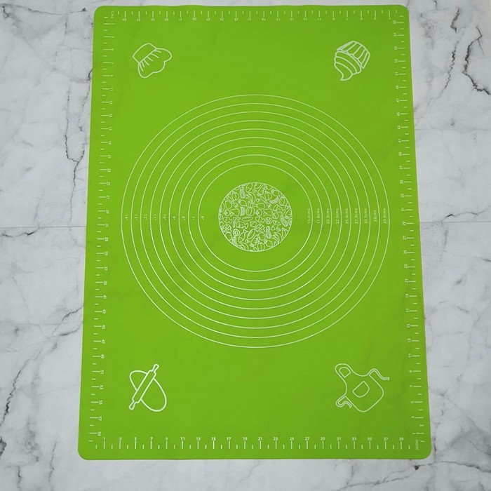 

KUE-PENGHIAS-ALAT- COLOR SILICONE BAKING MAT KNEADING DOUGH /ALAS ULEN ROTI DONAT - PINK, 50X40 CM