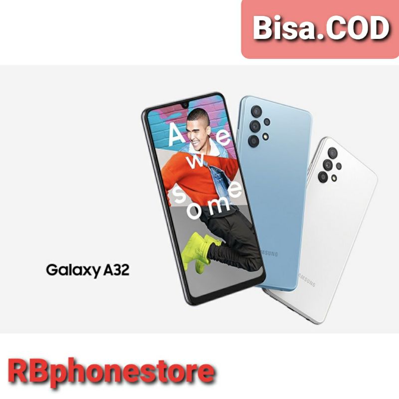 Samsung A32 6/128GB garansi resmi segel100%.Bisa.COD