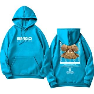 BRIGO Jumper Hoodie Something Bear   II Sweater Hoodie BRIGO Sablon DTF Fleece Cotton II SIZE M-XXL (Pria &amp; Wanita) Free stiker&amp;Gantungan Kunci