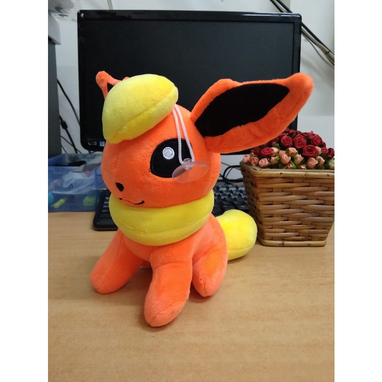 Boneka Flareon 18cm/07'/boneka teman pokemon/boneka pikachu/boneka lucu/kado ultah/Boneka Pokemon