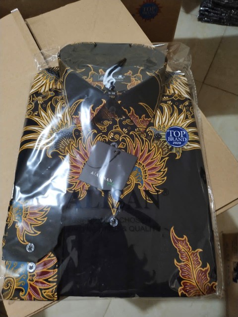 Baju Batik Pria Slimfit & Alisan Slimfit Lengan Panjang Terbaru Premium Quality