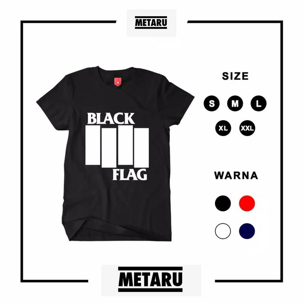 Kaos band BLACK FLAG / T-shirt band BLACK FLAG / Kaos distro band BLACK FLAG