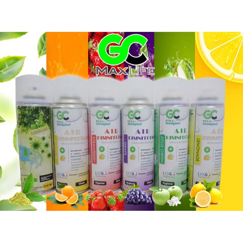 GC MAX LIFE HAND SANITIZER LIQUID/CAIR ( 50ml-500ml )