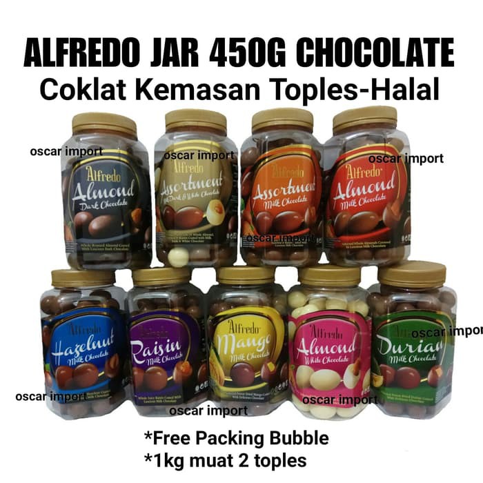 

ALFREDO COKLAT JAR 450GR CHOCOLATE BOTOL TOPLES